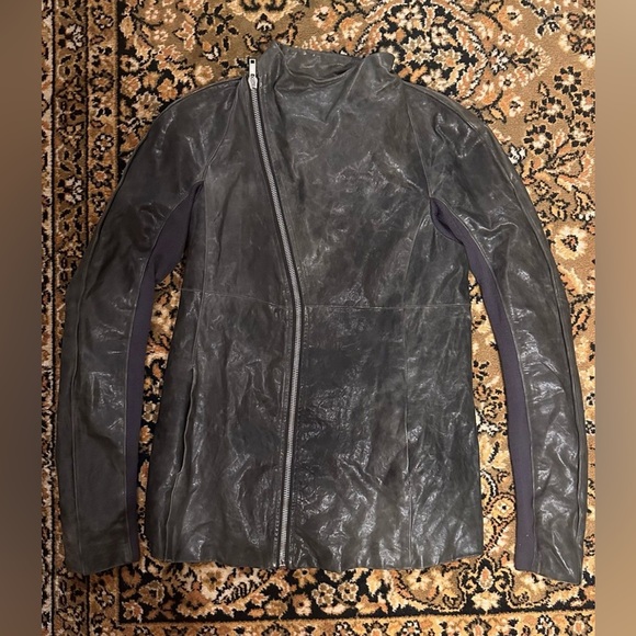 Rick Owens Dust Mollino Leather Jacket